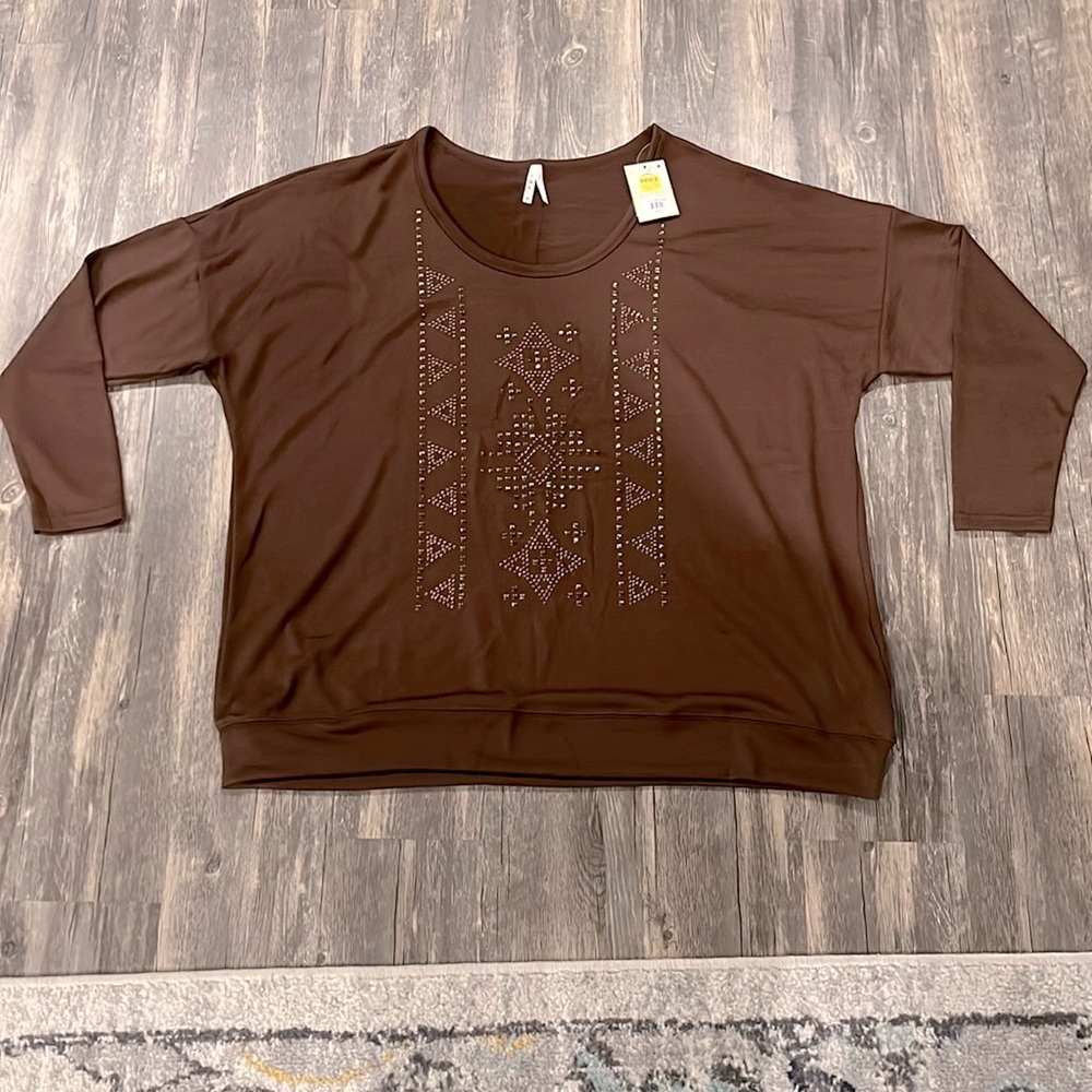 Roper ladies top jeweled size 3x